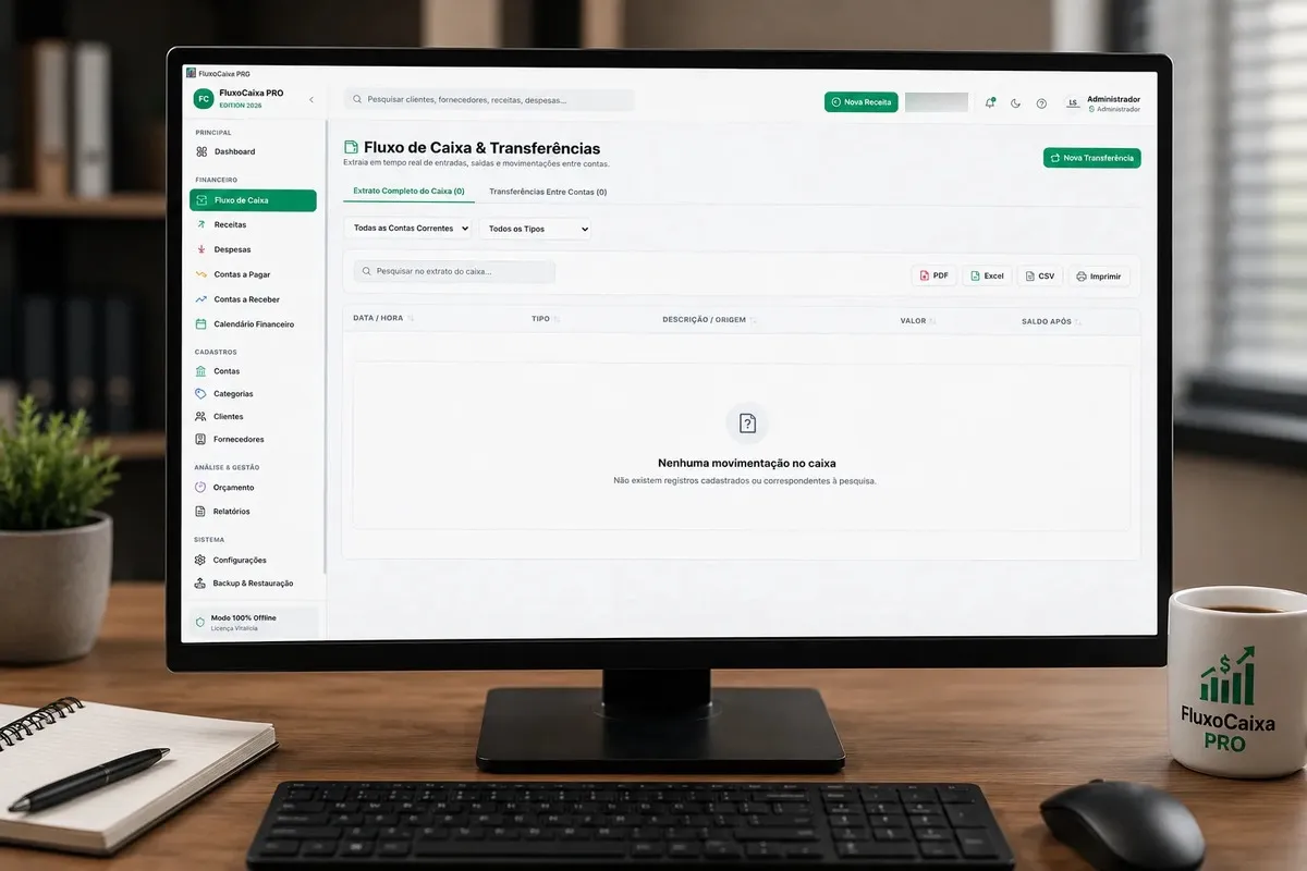 Fluxo de Caixa e Transferências